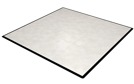 White wedding dance floor rental