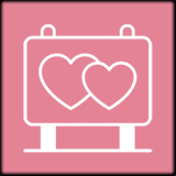 5"x7" Silver Frame "Love is Sweet, Please take a Treat" Sign